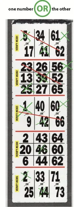 Cartoon Strip strip game ticket example