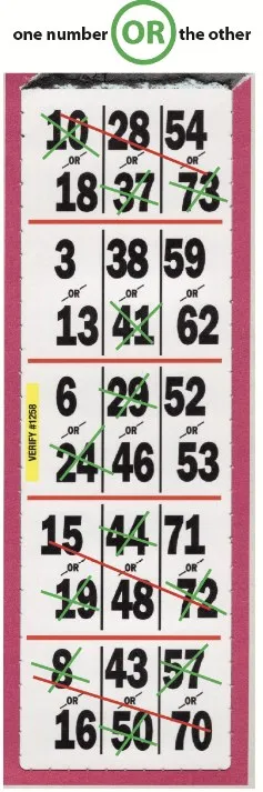 Swee Pea Slots strip game ticket example