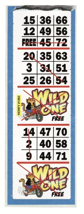 Wild One strip game ticket example